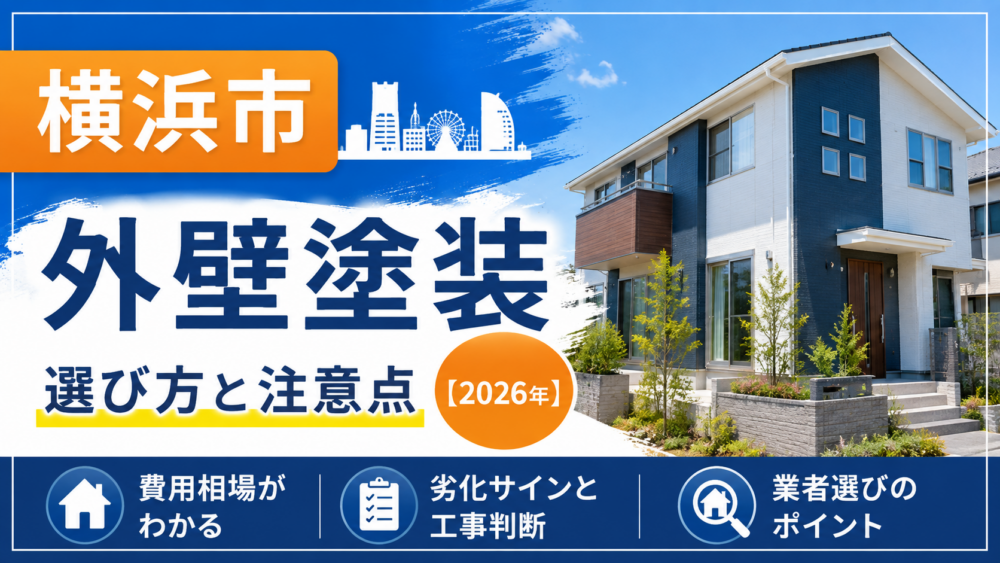 横浜市 外壁塗装｜選び方と注意点