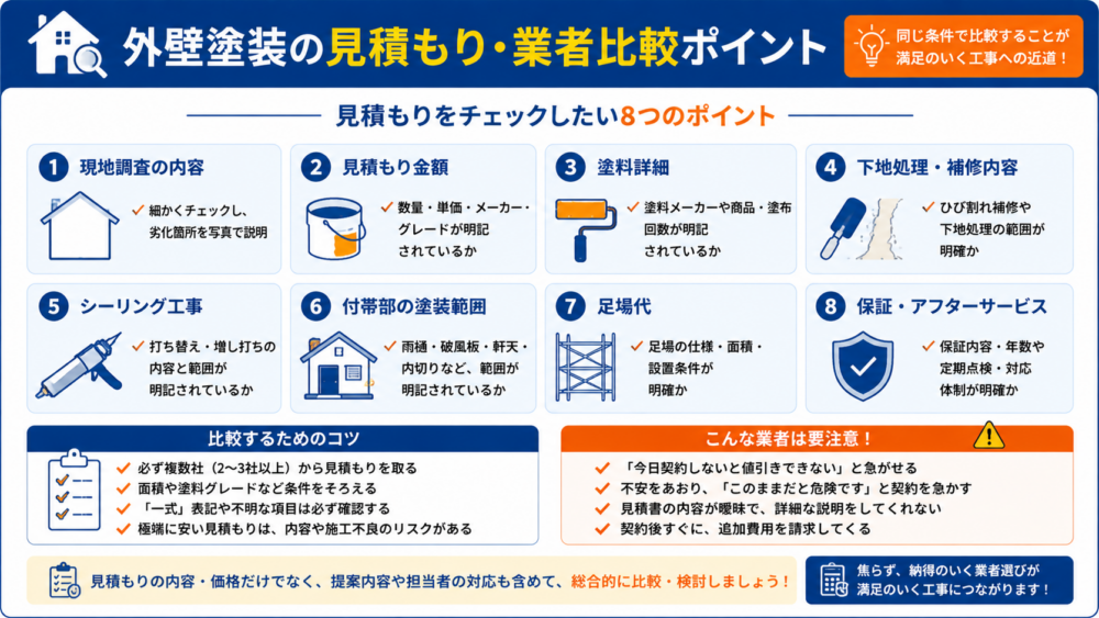 横浜市の外壁塗装の見積もり・業者比較ポイント