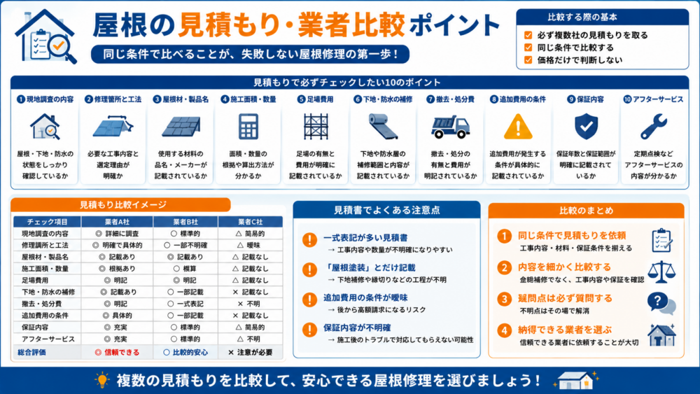 大阪府八尾市の屋根の見積もり・業者比較ポイント