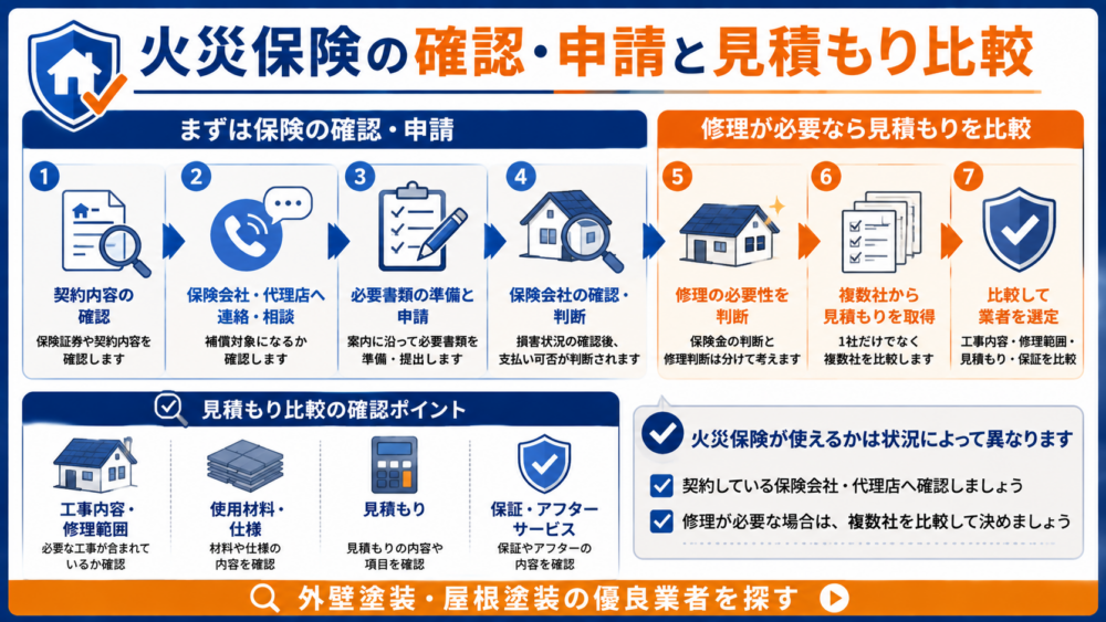 火災保険の確認・申請と見積もり比較