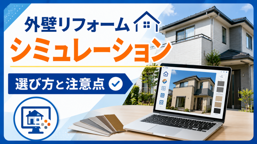 外壁リフォーム シミュレーション｜選び方と注意点