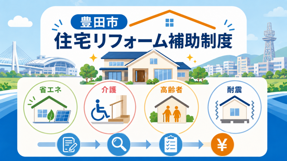 豊田市で利用できる住宅リフォーム補助制度の概要