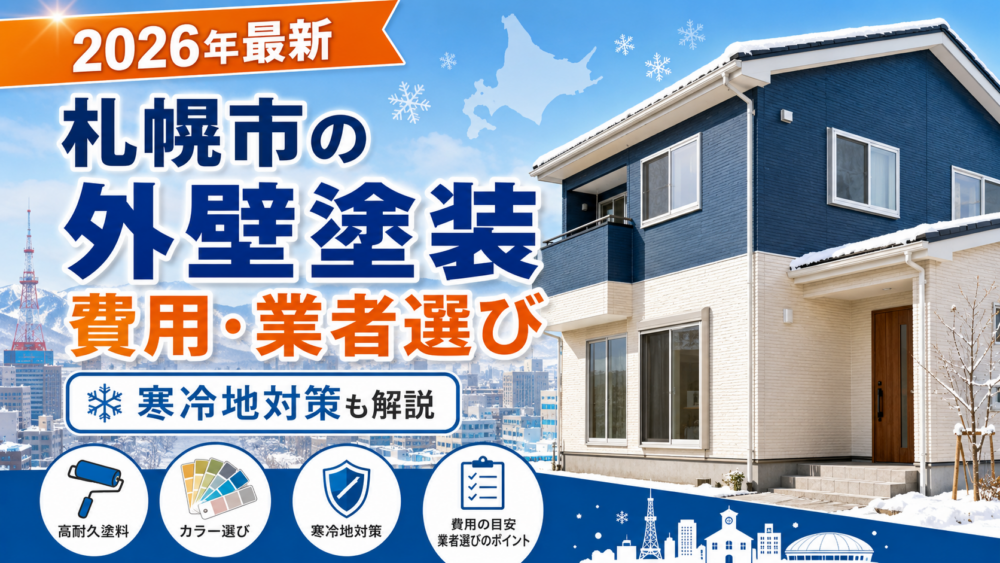 札幌市の外壁塗装2026年最新 費用相場・業者選び・寒冷地対策