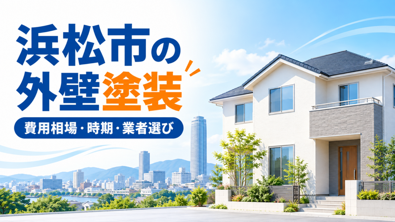 浜松市の住宅と外壁塗装の費用相場・時期・業者選び