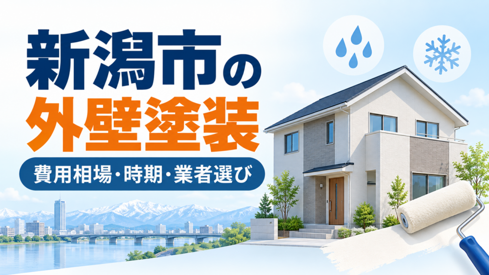 新潟市の外壁塗装について費用相場・施工時期・業者選びを紹介する記事アイキャッチ
