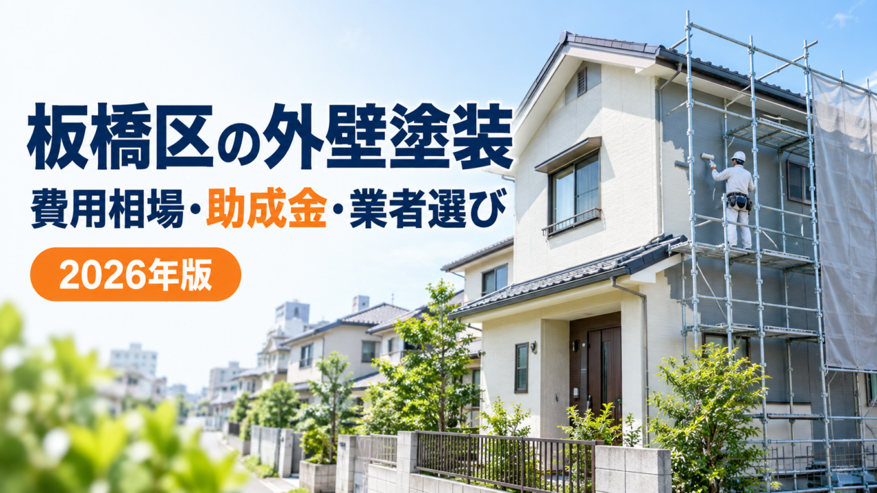 板橋区の外壁塗装費用相場と助成金・業者選びを解説