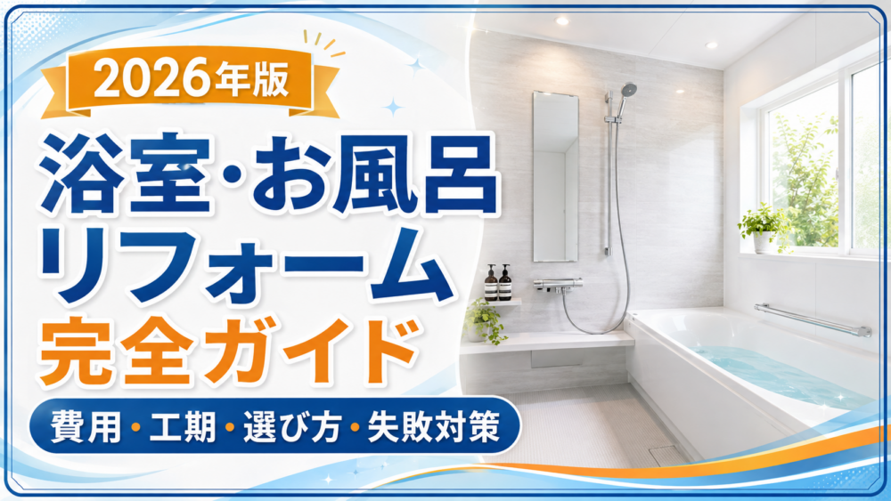 浴室・お風呂リフォーム完全ガイド｜費用・工期・選び方・失敗対策【2026年版】