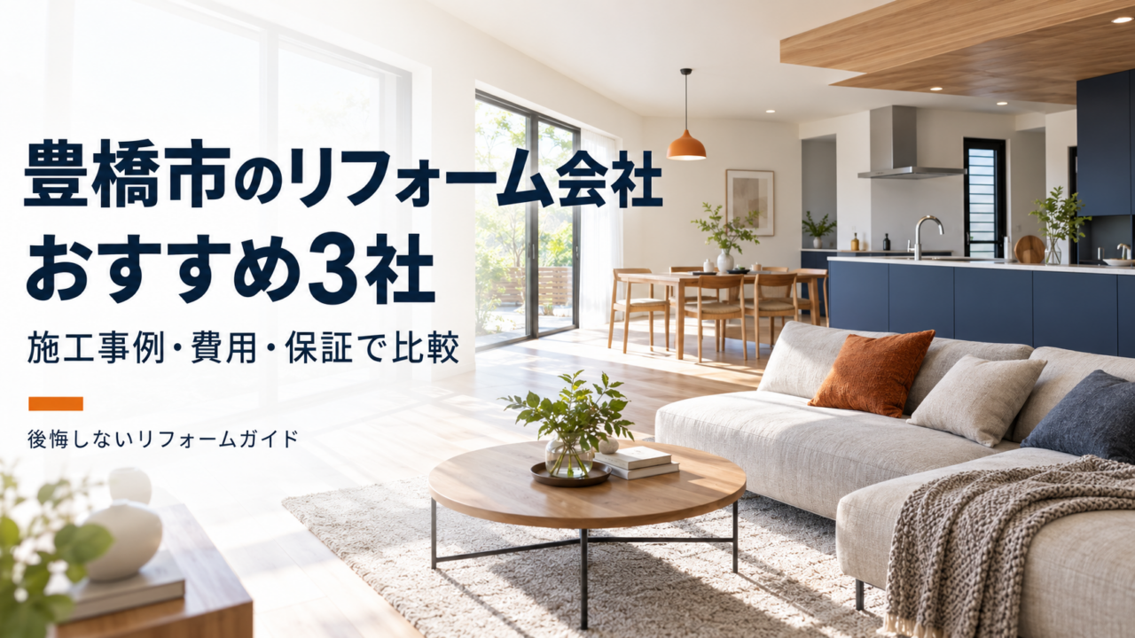豊橋市のリフォーム会社おすすめ3社を施工事例・費用・保証で比較
